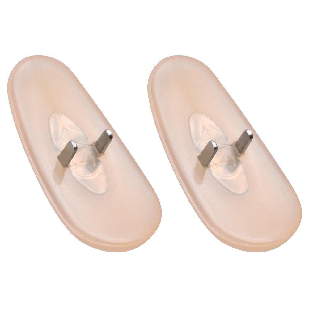 DROGO yellow silicone nose pads attached to Ray-Ban frame – side angle