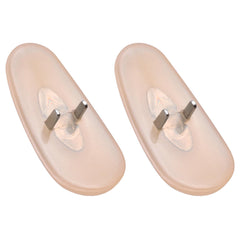 DROGO yellow silicone nose pads attached to Ray-Ban frame – side angle