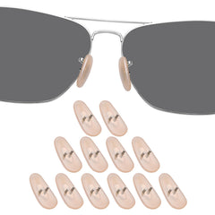 Yellow DROGO silicone nose pads for Ray-Ban sunglasses - 6-pack