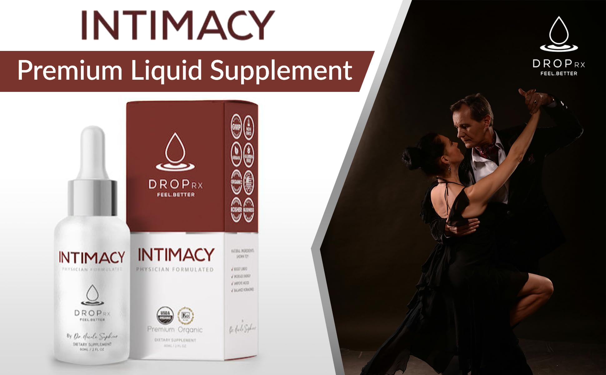 Close-up of physician-formulated Drop Rx Intimacy by Dr. Nicole Saphier
