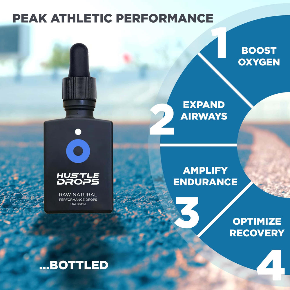 Athlete using Hustle Drops during a workout