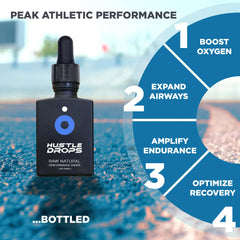 Athlete using Hustle Drops during a workout