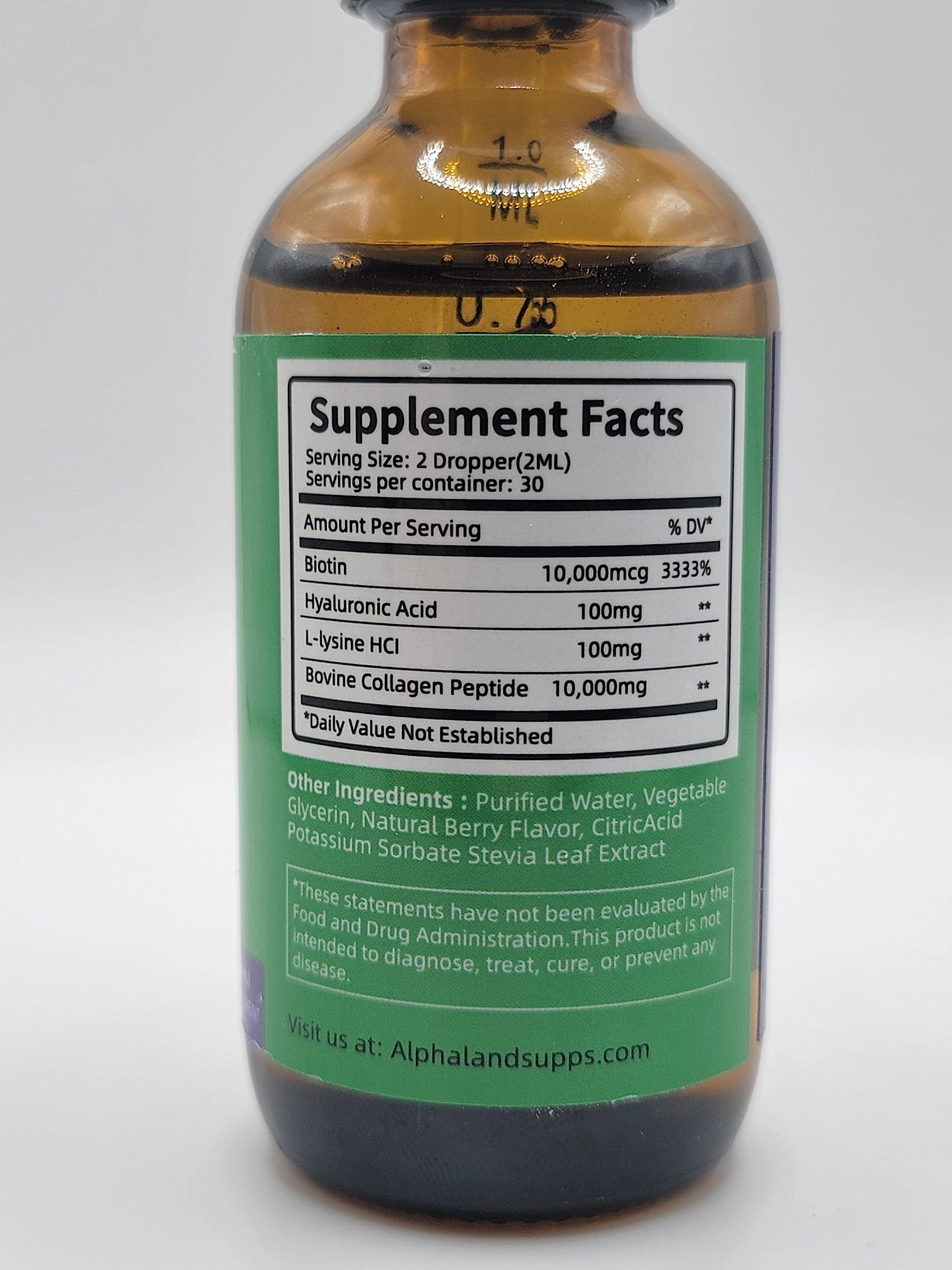 Dropper bottle of collagen serum ready for daily use.