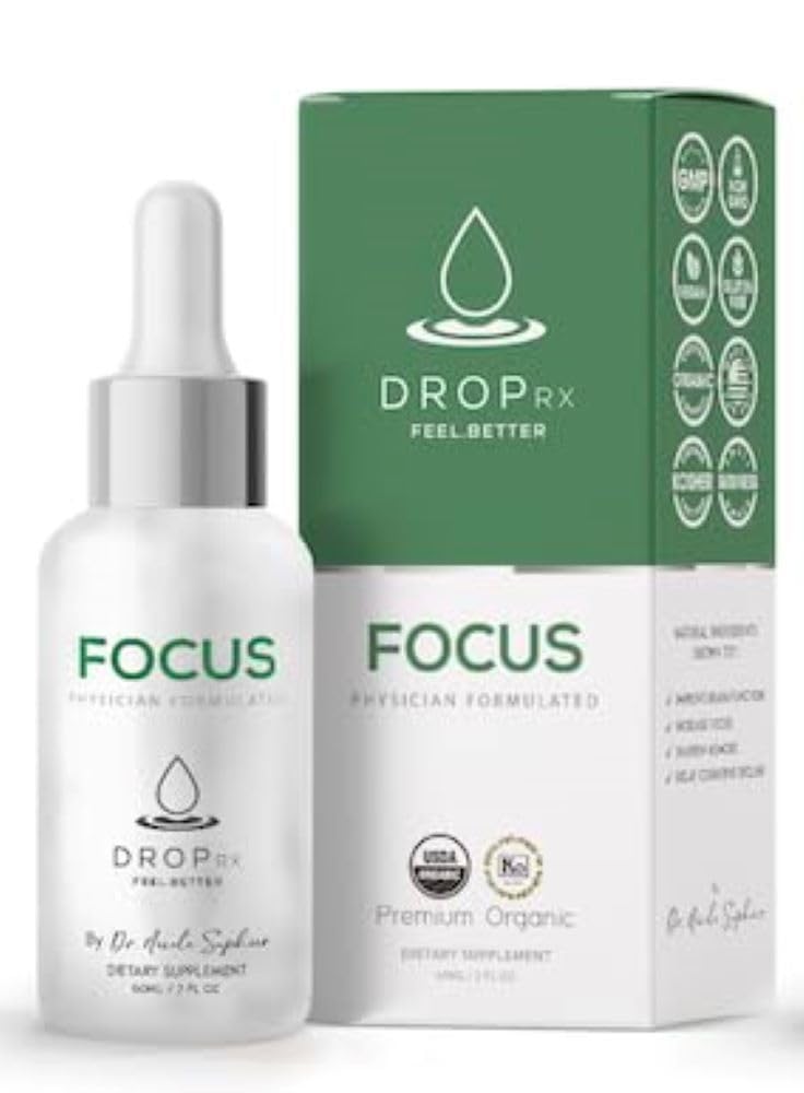 DropRx Focus bottle with label