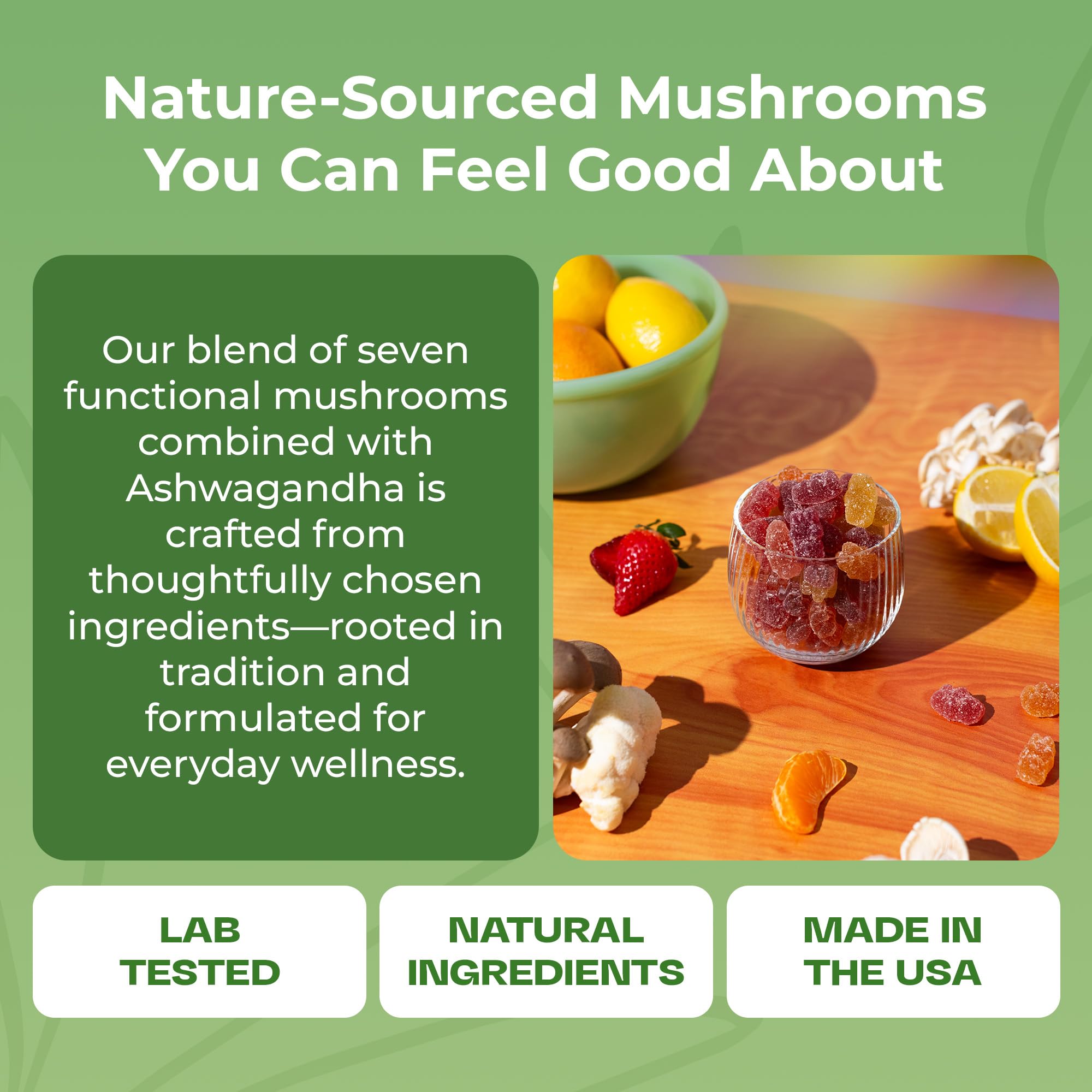 Drops Of Nature bottle on kitchen counter invites daily self-care routine.