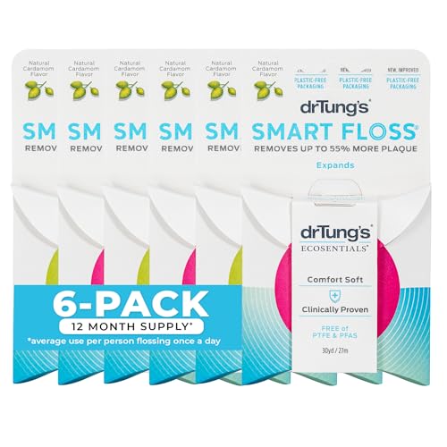 drTung's Smart Floss 6-pack box - Natural Cardamom Flavor