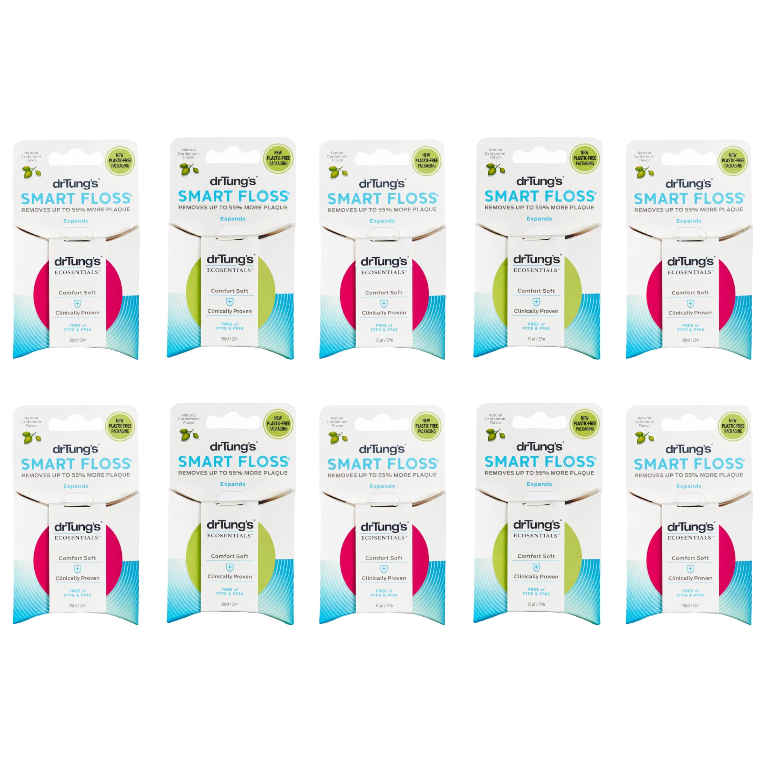 DrTung's Smart Floss hero image with cardamom flavor 10-pack