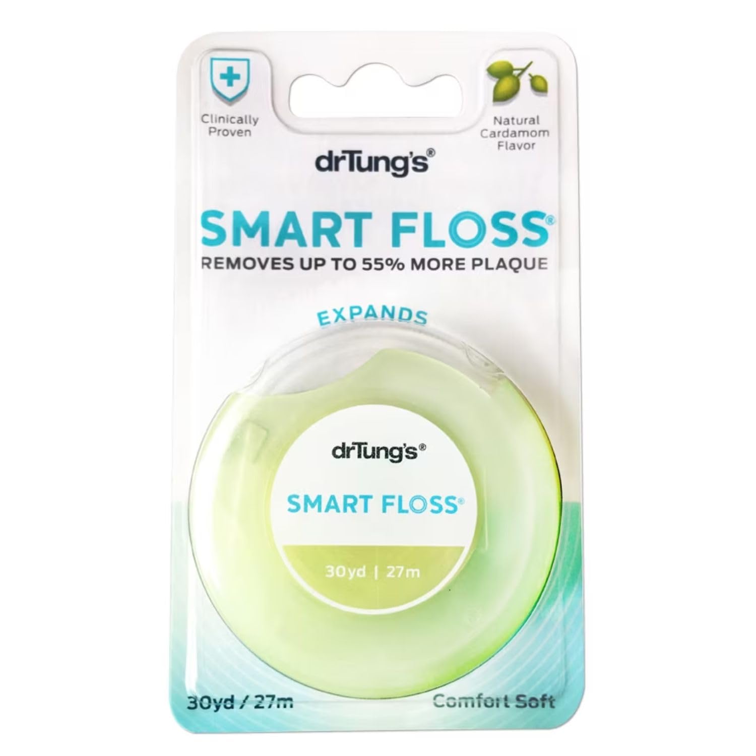 DrTung's Smart Floss Cardamom flavored natural expanding floss – 12 pack