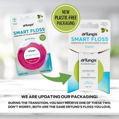 Diagram showing floss expands into interdental spaces