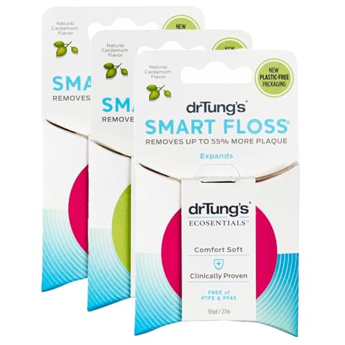 DrTung's Smart Floss cardamom flavor packaging - pack of 3