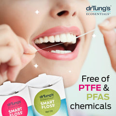 Close-up of natural expanding floss