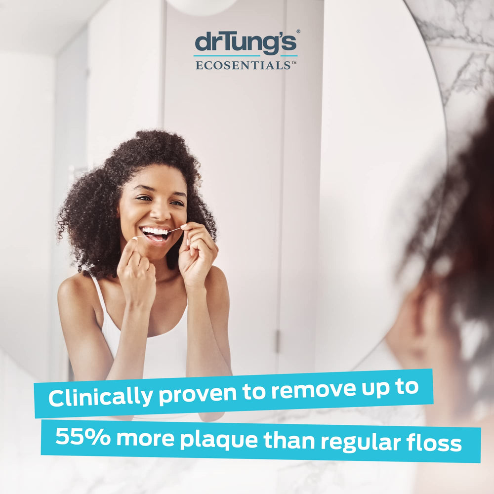 Box packaging showing DrTung's Smart Floss Pack of 9