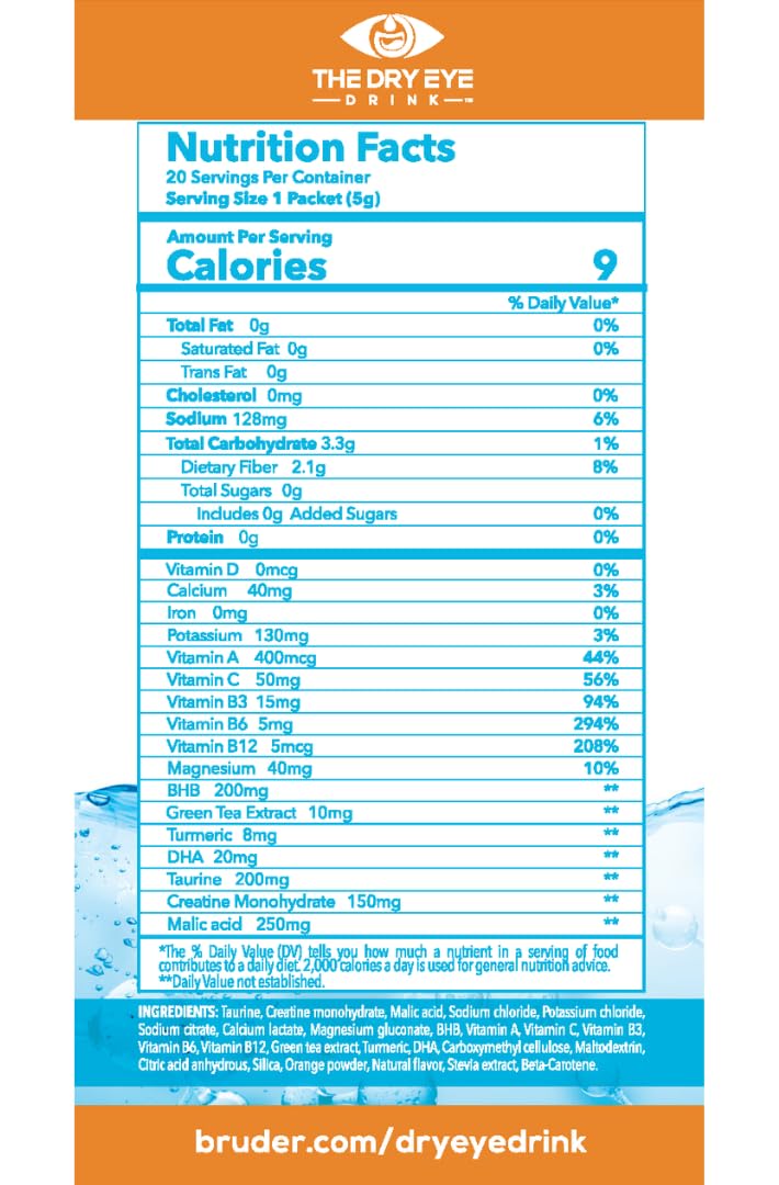 Sugar-free electrolyte hydration in orange flavor ready to mix