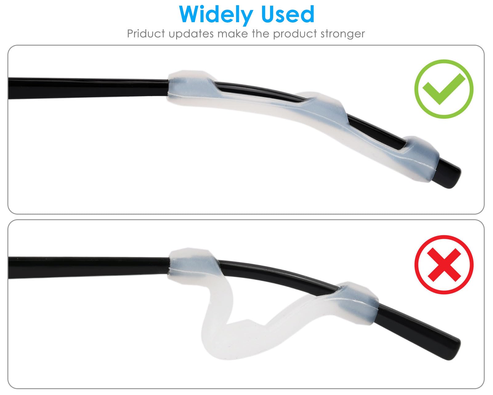Package contents: rubber anti-slip covers and nose pads