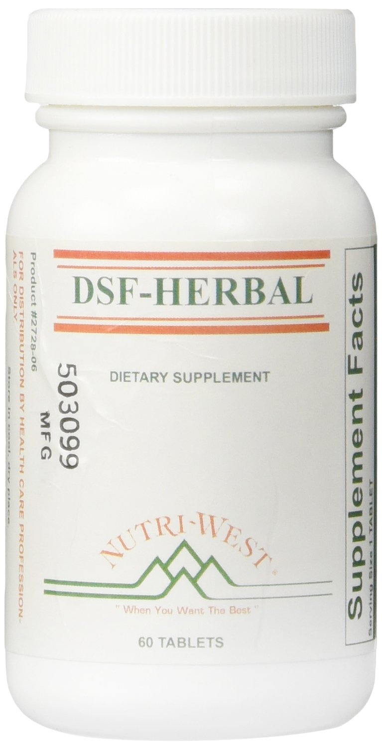 DSF Herbal bottle front view with Nutri West branding