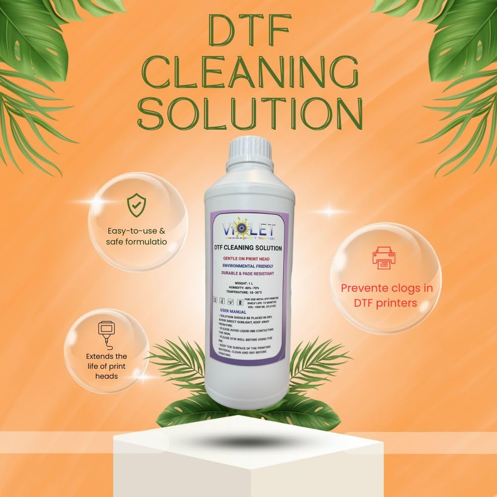 DTF Cleaning Solution 1000ml for Ep-son 1600-A1 printhead cleaning