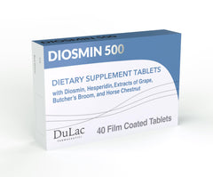 Dulàc Diosmin 500 bottle featuring Horse Chestnut imagery