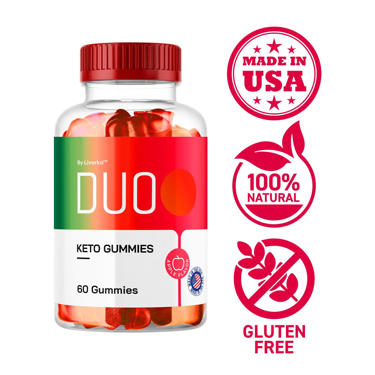 Nutrition facts for Duo Keto ACV Gummies