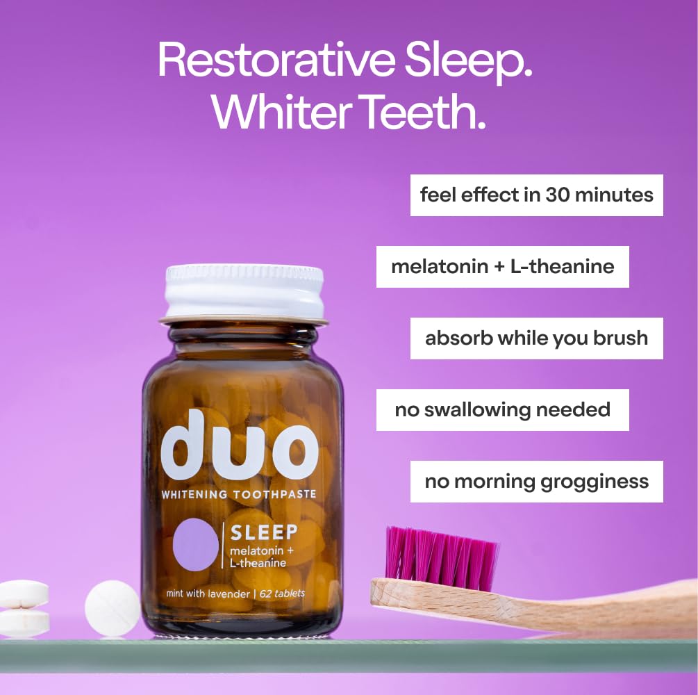 Close-up of whitening toothpaste tablets showing nano-hydroxyapatite