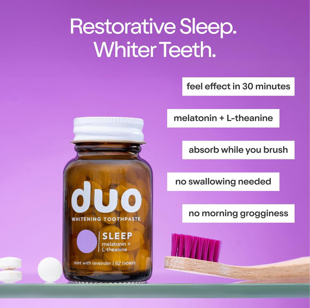 Close-up of whitening toothpaste tablets showing nano-hydroxyapatite