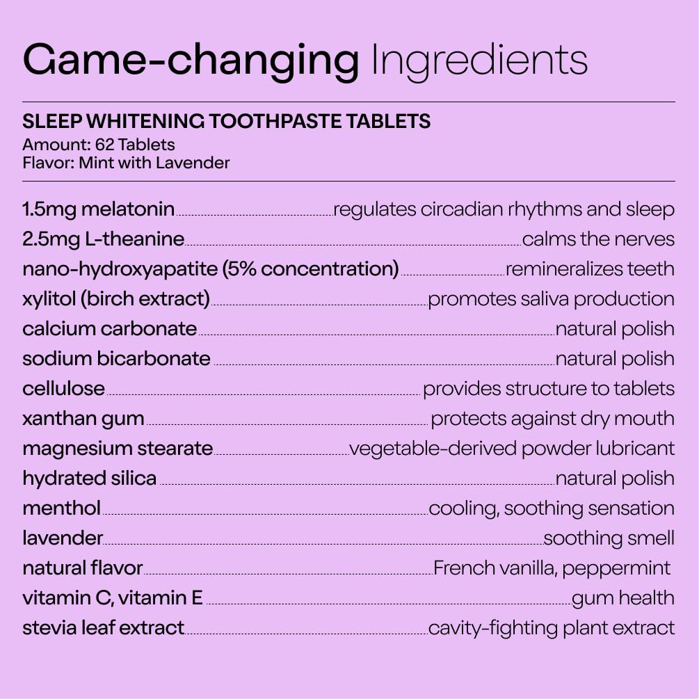 Eco-friendly recyclable glass bottle packaging for toothpaste tablets