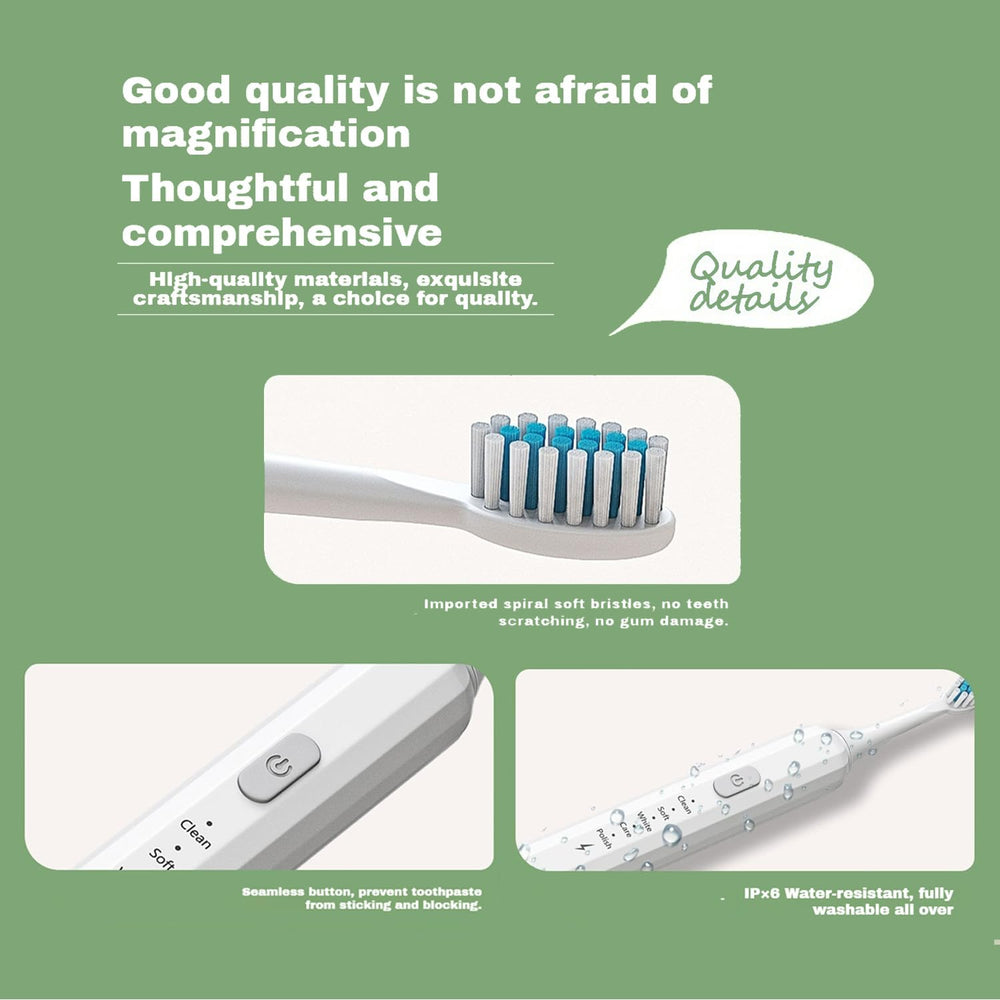 Ultra-soft DuPont bristles for gentle cleaning