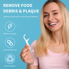 Durable, non-breakable dental floss picks for safe flossing