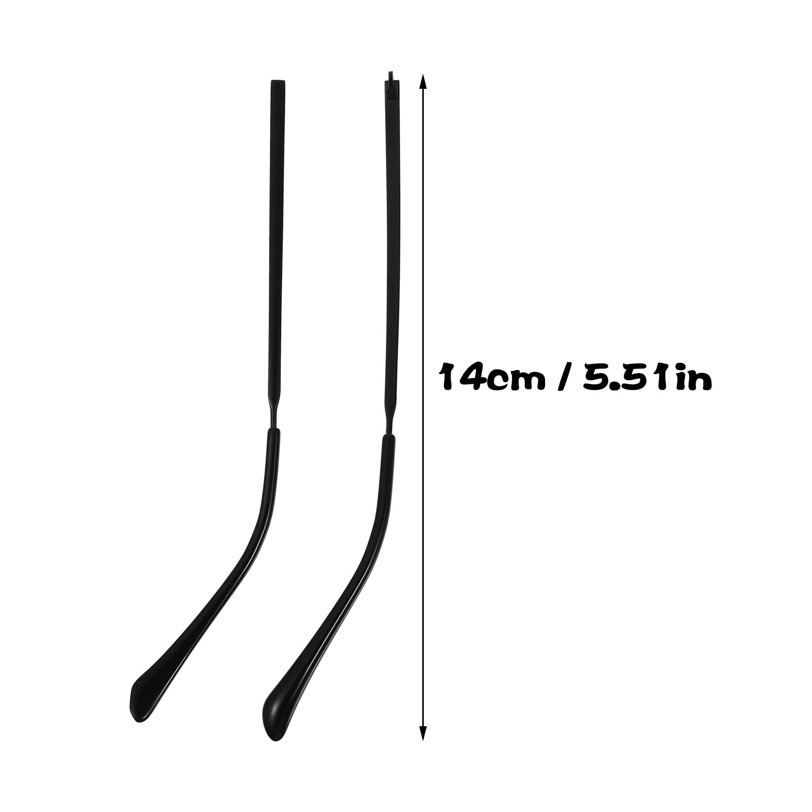 Durable temple arm that resists bending