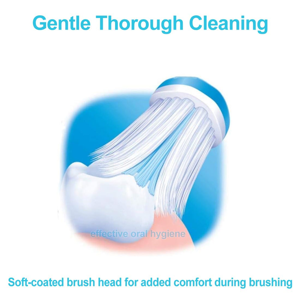 Microfine-tipped bristles detail on DurbaLife Gum Health Medium Toothbrush Red/Green