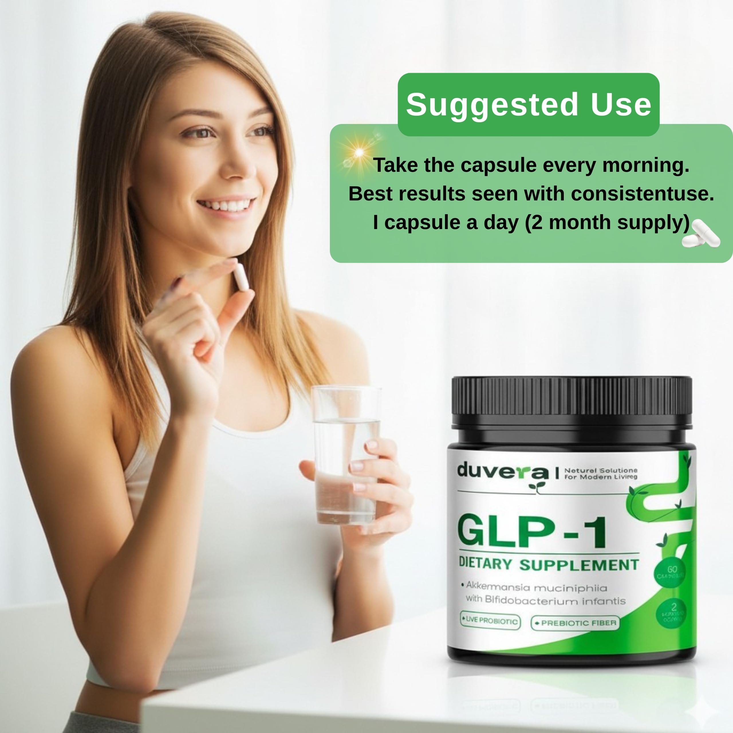 Duvera ingredients chicory root and inulin highlights prebiotic support for microbiome balance