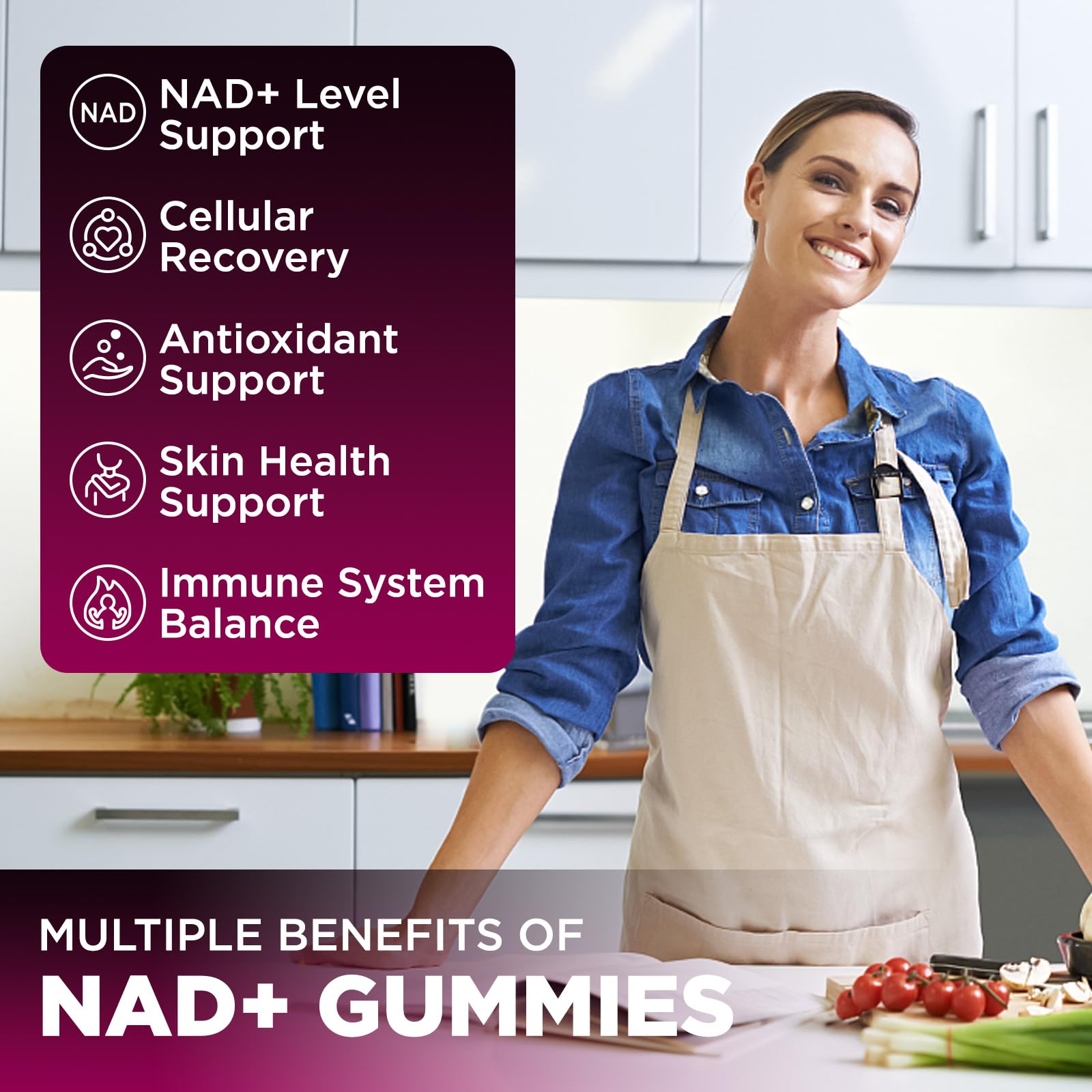 Nicotinamide Riboside and Resveratrol ingredients in gummies