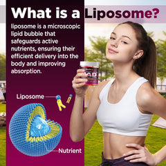 Liposomal delivery technology graphic for NAD+ gummies