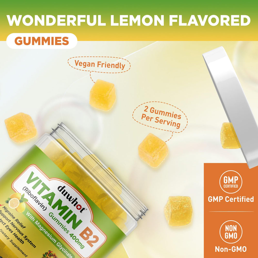 Third party tested vegan B2 riboflavin gummies