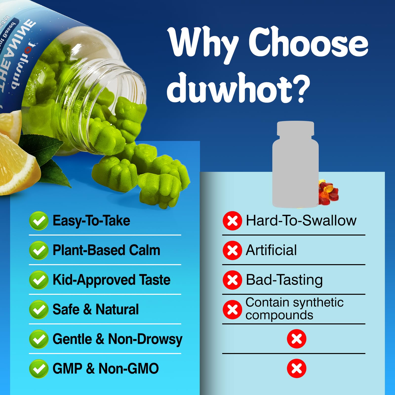 Certification label: Non-GMO, GMP-certified