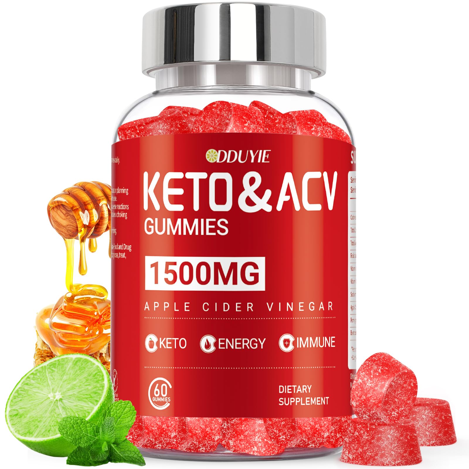 Hero image of DDUYIE Apple Cider Vinegar Gummies Lemon Honey Flavor