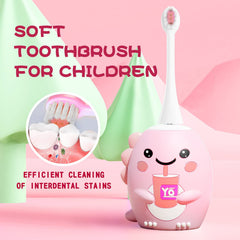 Two silicone U-shaped brush heads and two soft brush heads