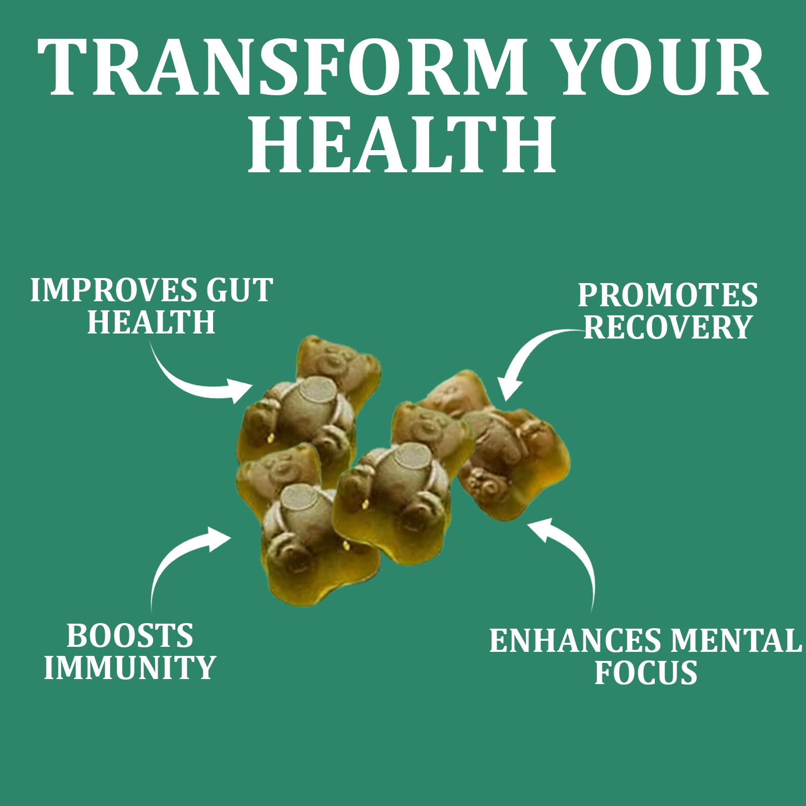 Nutrition label and ingredients for DYDUON Greens Gummies