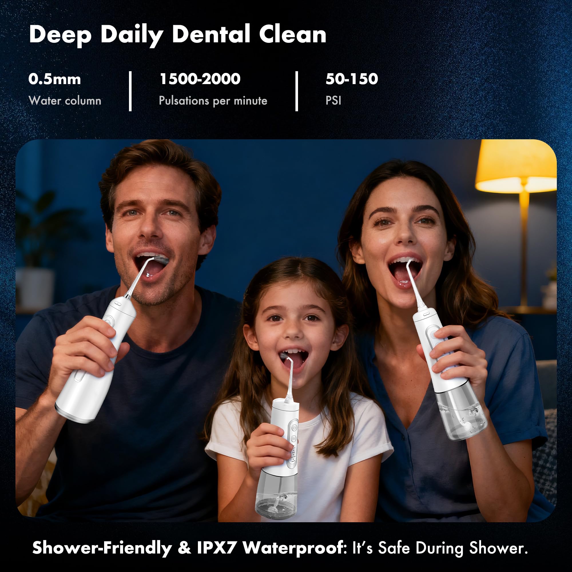 Four cleaning modes icons for braces and sensitive gums