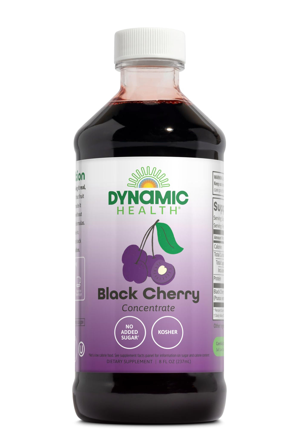 Dynamic Health Black Cherry Juice Concentrate 8oz front view
