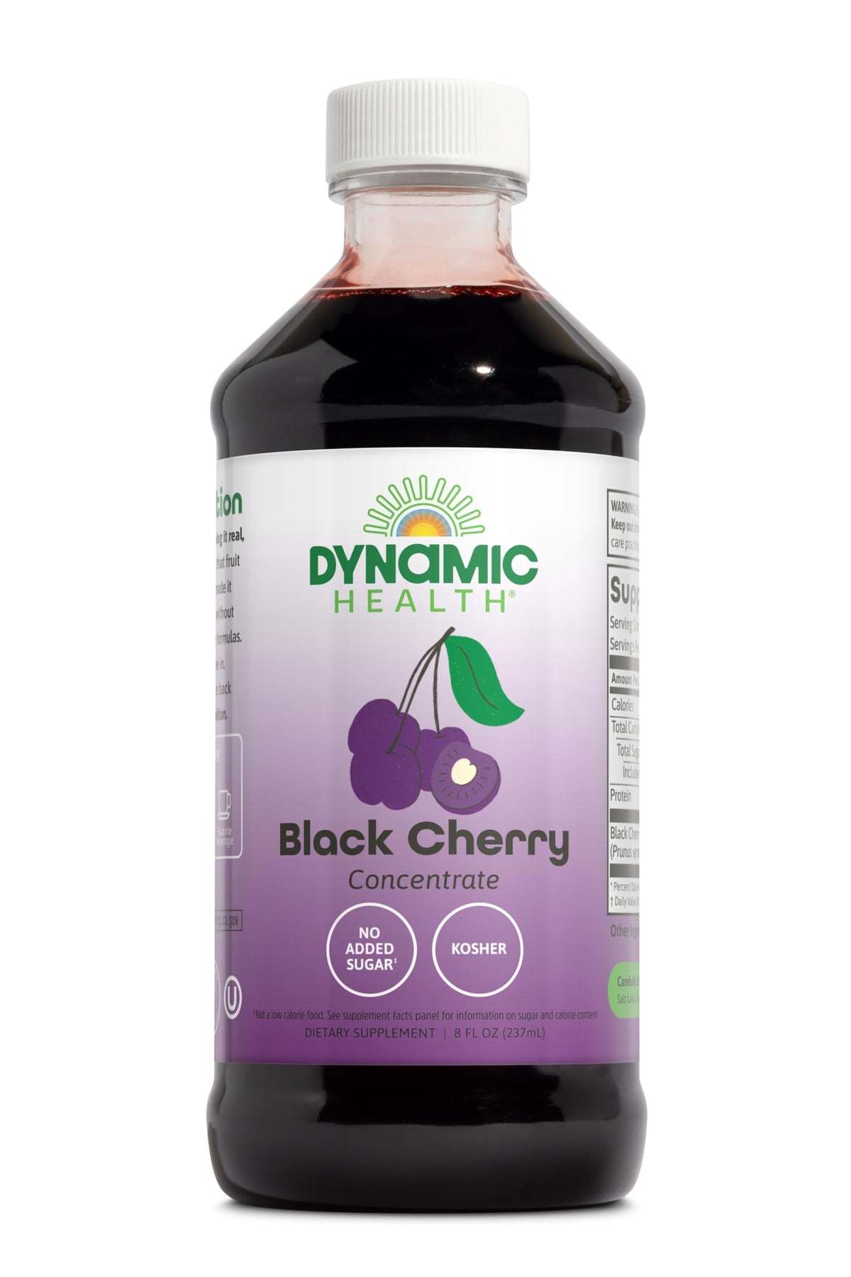 Dynamic Health Black Cherry Juice Concentrate 8oz front view