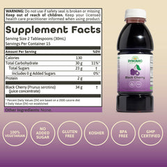 Dynamic Health Black Cherry Juice Concentrate ingredients panel