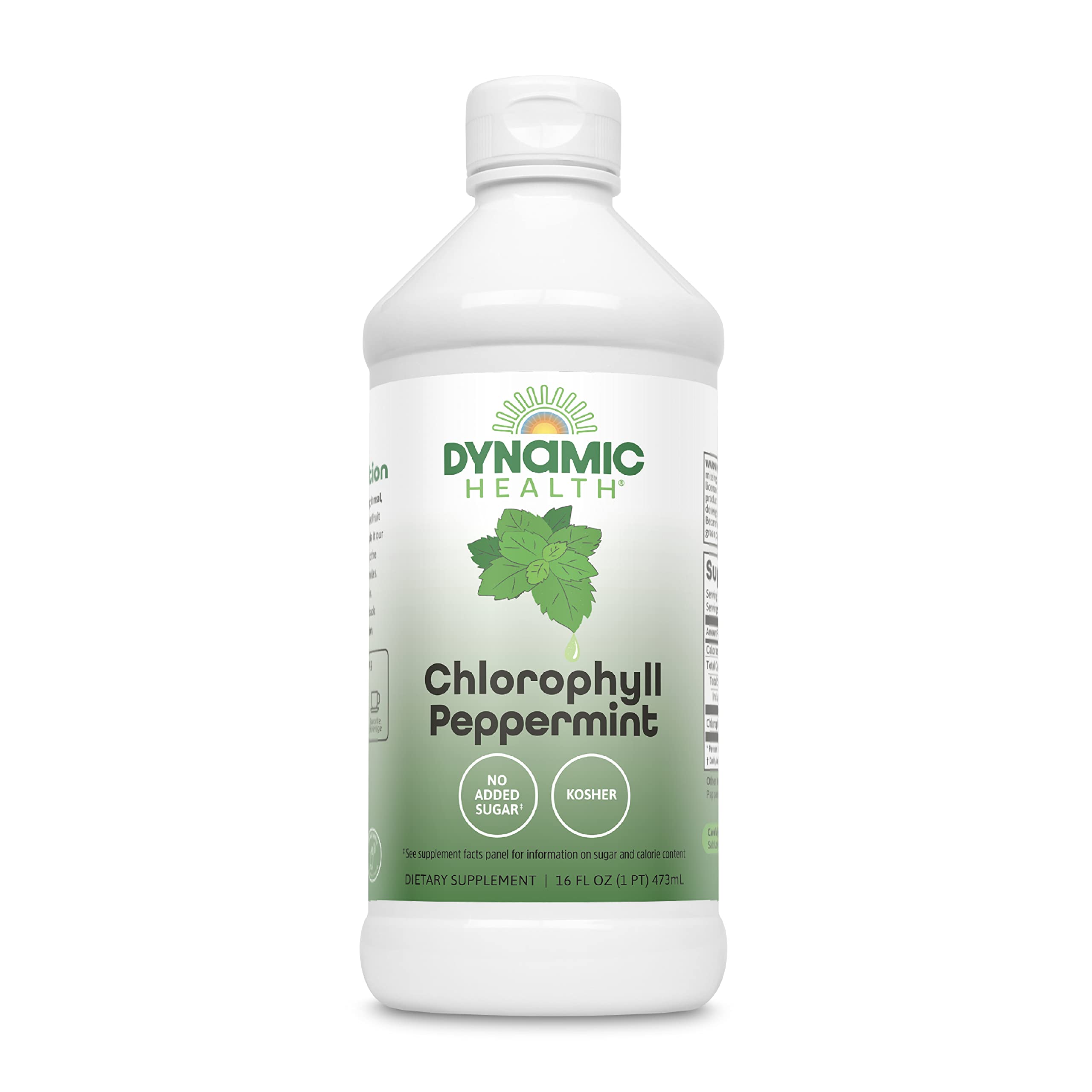 Dynamic Health Chlorophyll Peppermint 100 mg bottle front view