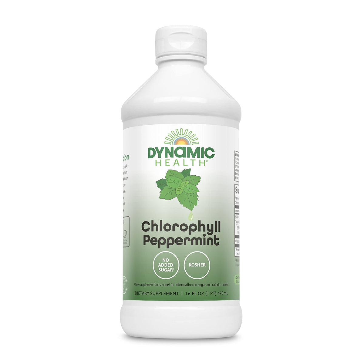 Dynamic Health Chlorophyll Peppermint 100 mg bottle front view