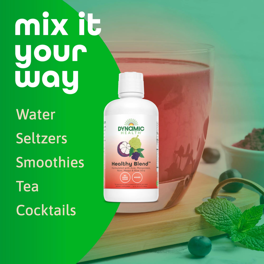 Dynamic Health Healthy Blend organic produce sourced from trusted growers