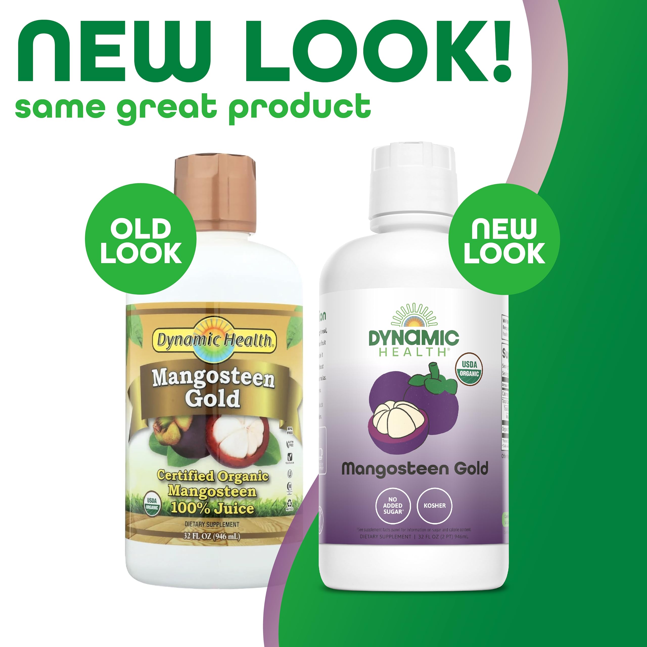 Dynamic Health Mangosteen Gold pour captures a refreshing tropical beverage for smoothies.