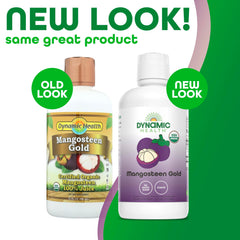 Dynamic Health Mangosteen Gold pour captures a refreshing tropical beverage for smoothies.