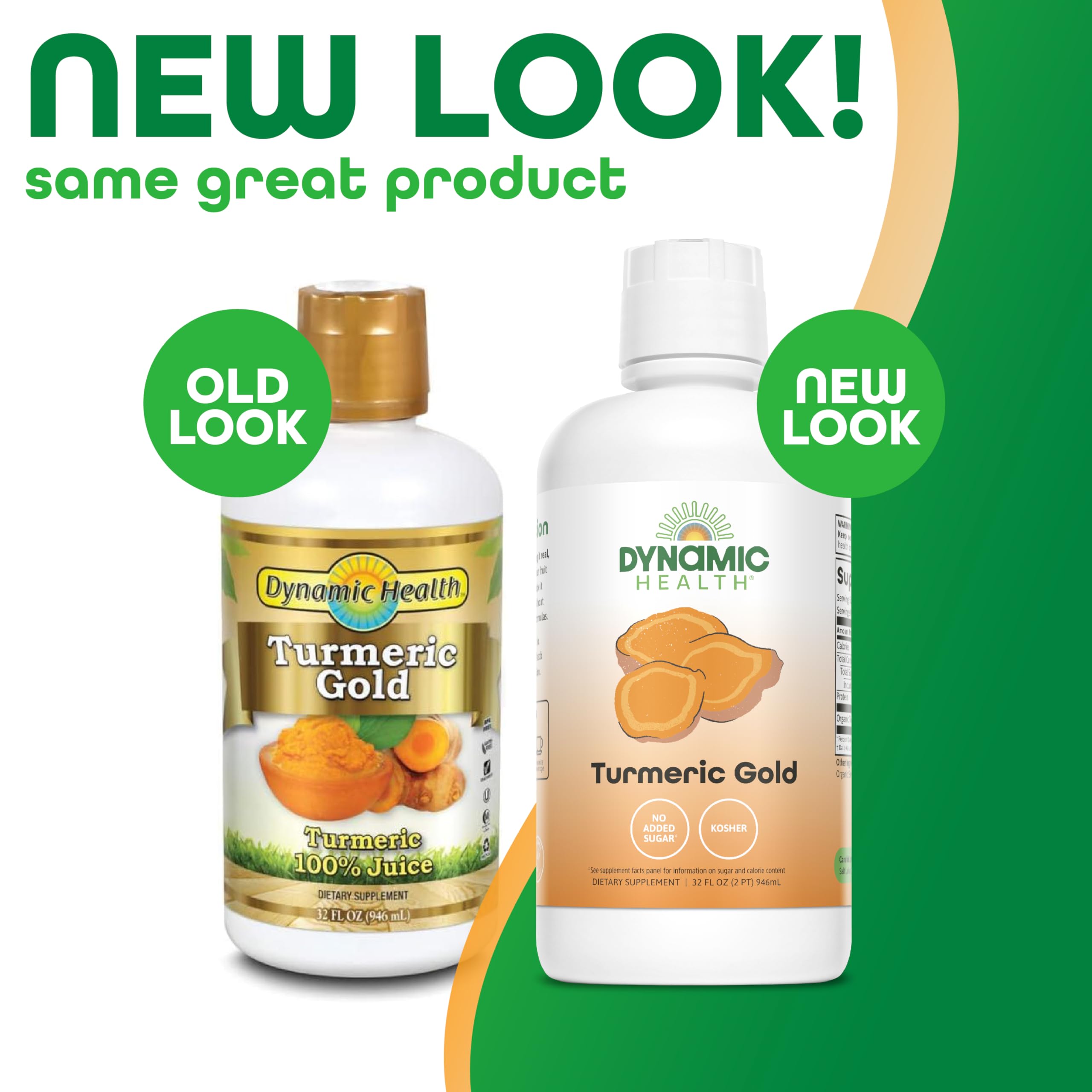 Dynamic Health Turmeric Gold ingredients and nutrients