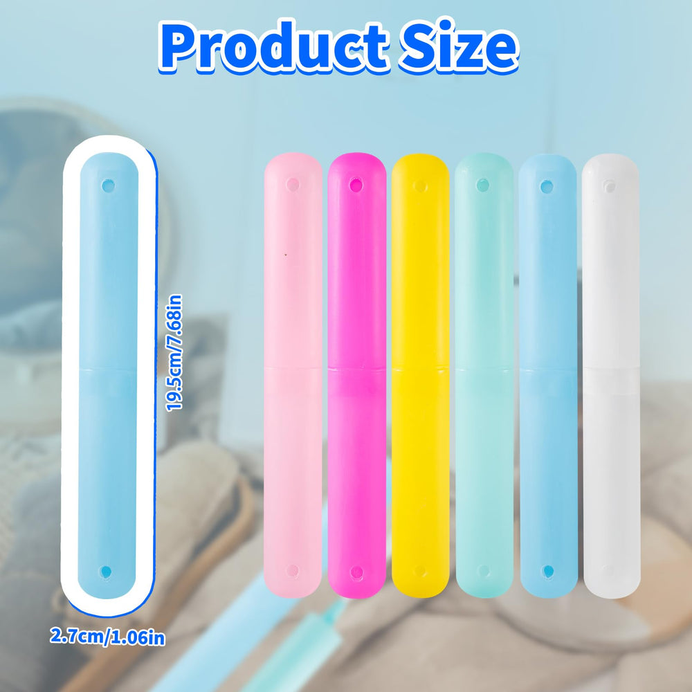 Dyrfolm 24-piece toothbrush case set in blue color