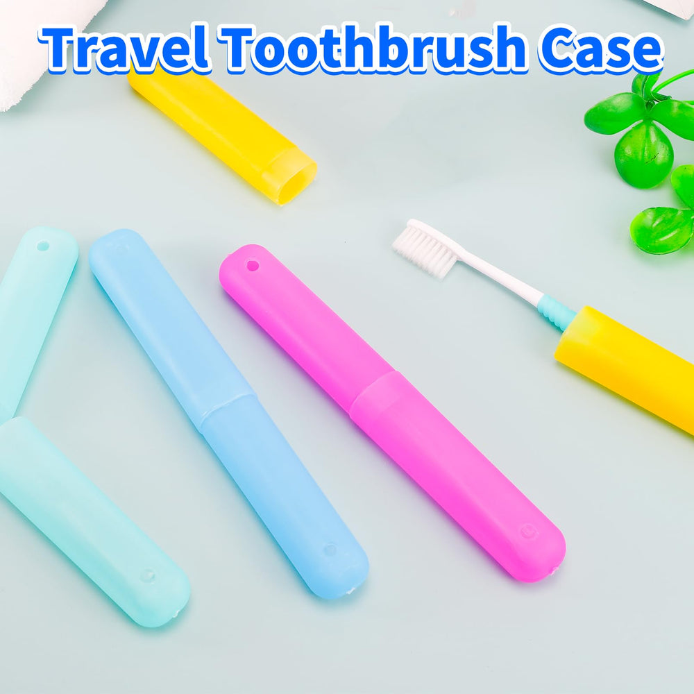 Dyrfolm 24-piece toothbrush case set in yellow color