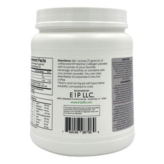 Ingredients and supplement facts panel for E1P Marine Collagen Peptides 440g